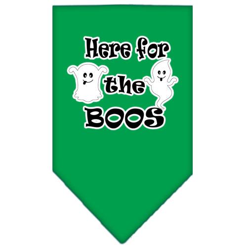 Here for the Boos Screen Print Bandana Emerald Green Small